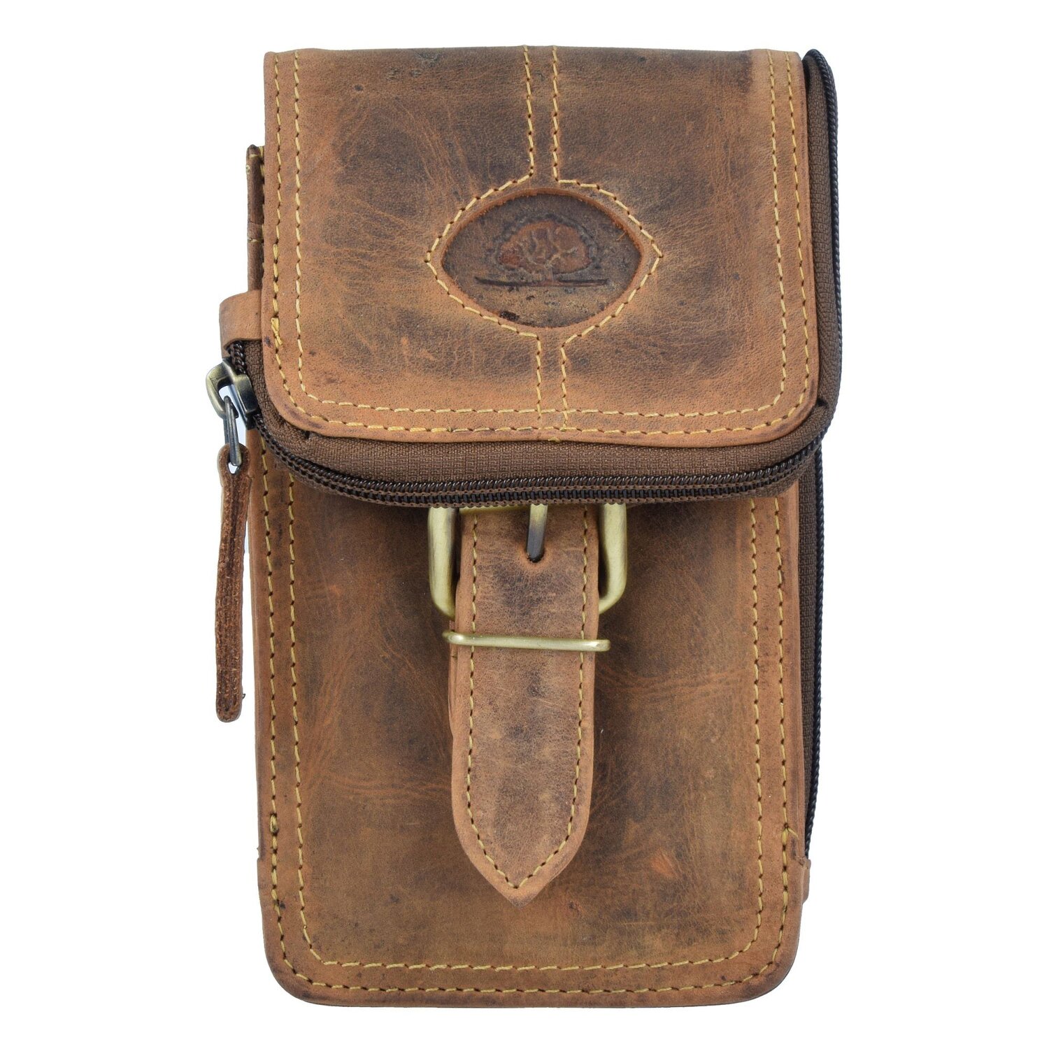 Greenburry Vintage Fanny Pack Leather 10 cm save brown kup w Bagaze.pl