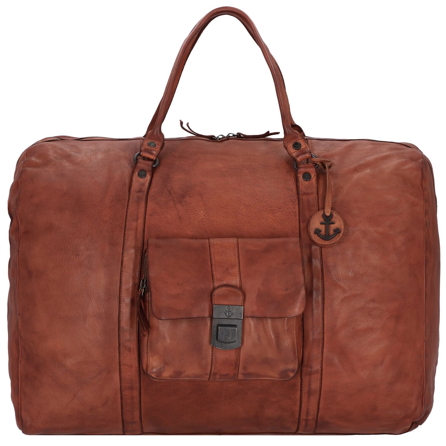 Cool Casual Big Boy Weekender Travel Bag Leather 65 cm