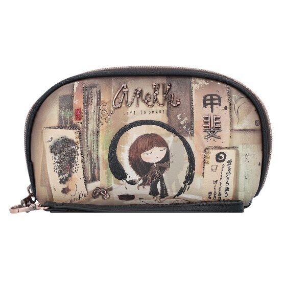 Anekke Shoen Black Portfel Ochrona RFID 22 cm