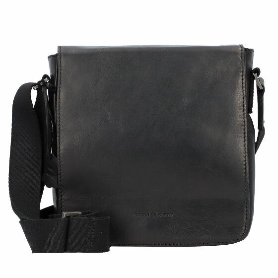 Greenburry Pure Black Torba na ramię Skórzany 22 cm