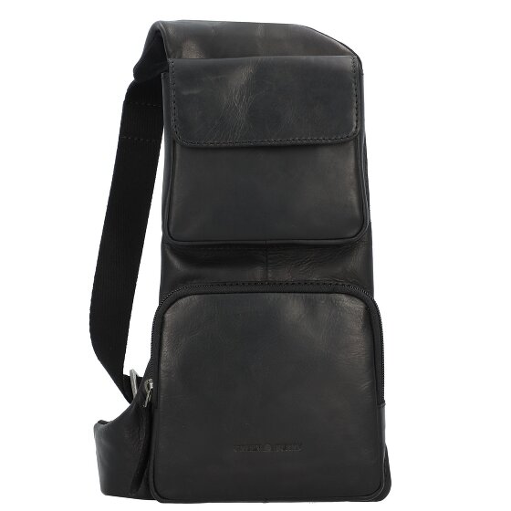Greenburry Pure Black Torba na ramię Skórzany 16 cm
