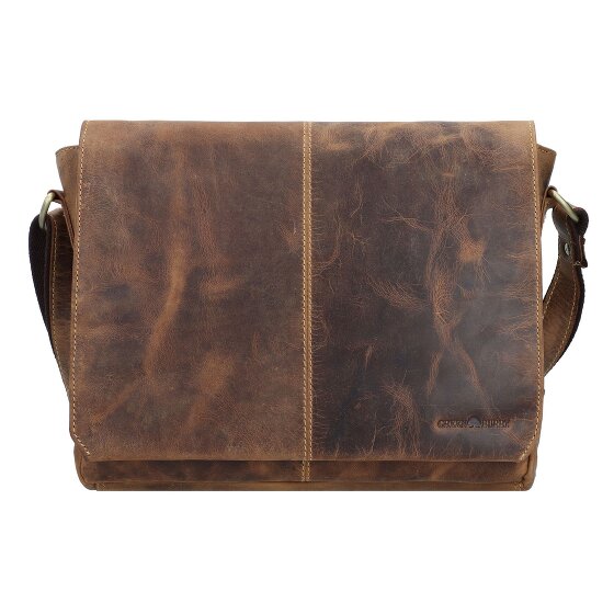 Greenburry Vintage Messenger Shoulder Bag Leather 33 cm