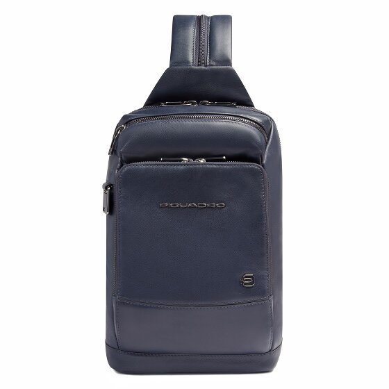 Piquadro Skórzana torba na ramię Monospalla 31 cm