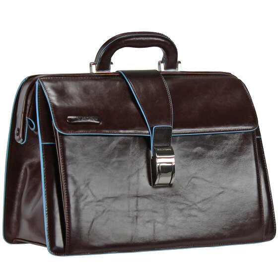 Piquadro Niebieskie skórzane etui Sqare Doctor 36 cm