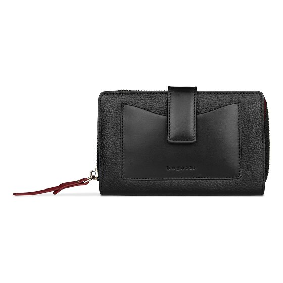bugatti Viola Portfel Ochrona RFID Skórzany 16 cm