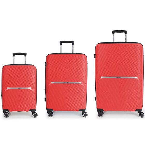 Gabol Kume 4 kółka Zestaw walizek 3-części z plisą rozprężną