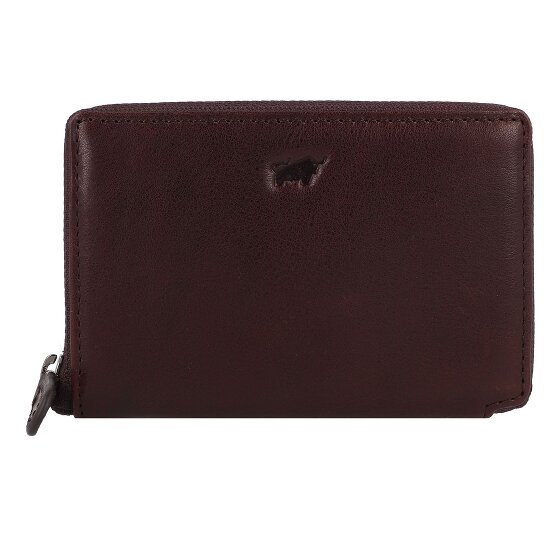 Braun Büffel Arezzo Etui na karty kredytowe Ochrona RFID Skórzany 11.5 cm