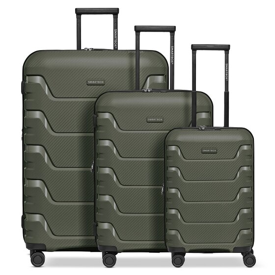 Smartbox Edition 01 4 kółka Zestaw walizek 3-części z plisą rozprężną