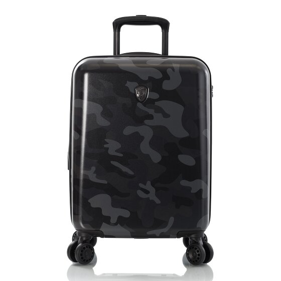 Heys Black Camo 4 kółka Walizka kabinowy S 53 cm z plisą rozprężną