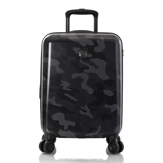 Heys Black Camo 4 kółka Walizka kabinowy S 53 cm z plisą rozprężną