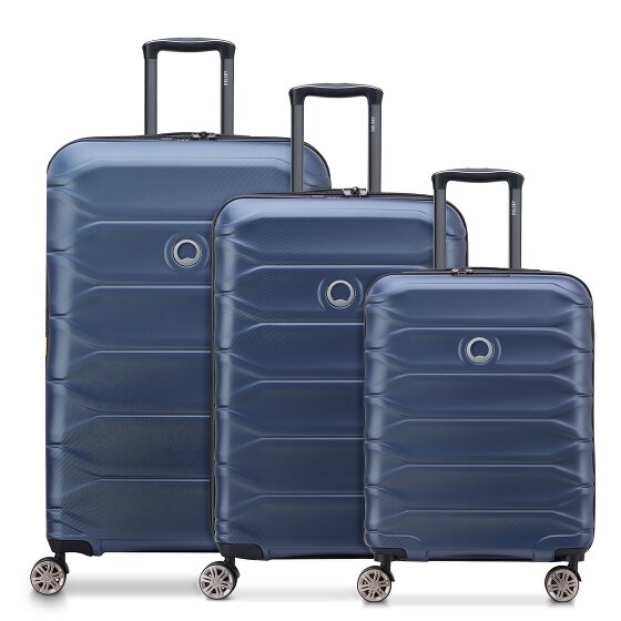 Delsey Paris Meteor 4 kółka Zestaw walizek 3-części z plisą rozprężną