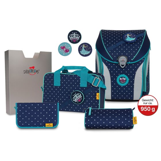 DerDieDas ErgoFlex Max Buttons zestaw tornistra szkolnego 5szt.