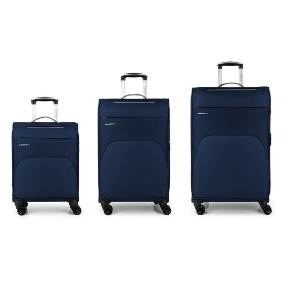 Gabol Zambia 4 kółka Zestaw walizek 3-części z plisą rozprężną