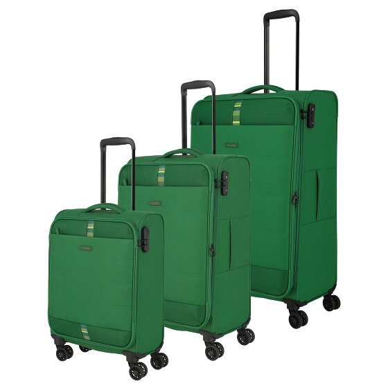Travelite Rügen 4 kółka Zestaw walizek 3-części z plisą rozprężną