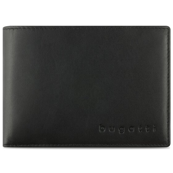 bugatti Super Slim Portfel Ochrona RFID Skórzany 12 cm