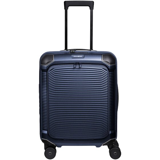 Travelite Millennium 4 kółka Walizka kabinowa 55 cm Komora na laptopa