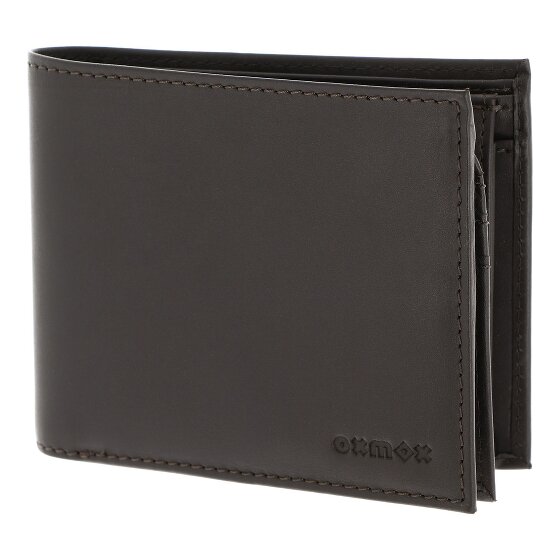 oxmox Leather Portfel Ochrona RFID Skóra 10 cm