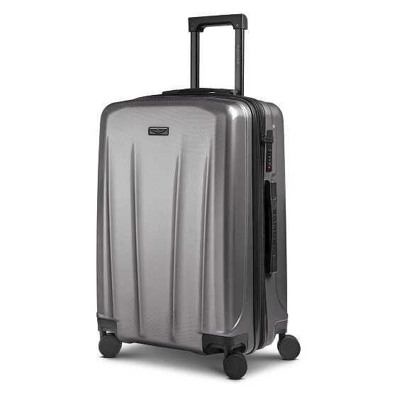 Police New York 4 kółka Walizka M 62 cm z funkcją poszerzenia