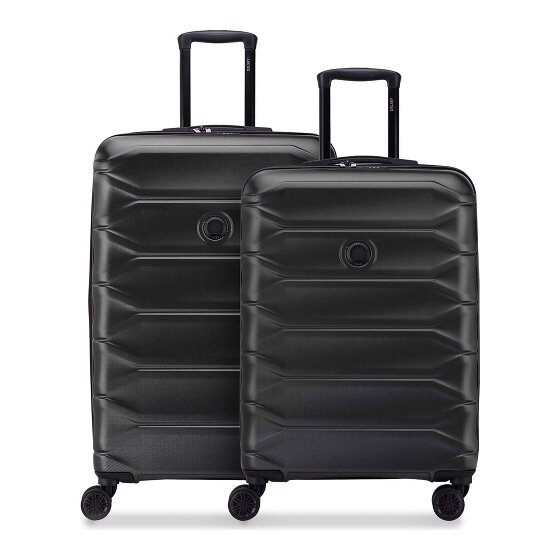 Delsey Paris Zestaw walizek Meteor z 4 kółkami, rozmiary M i L, z funkcją poszerzenia przegrody