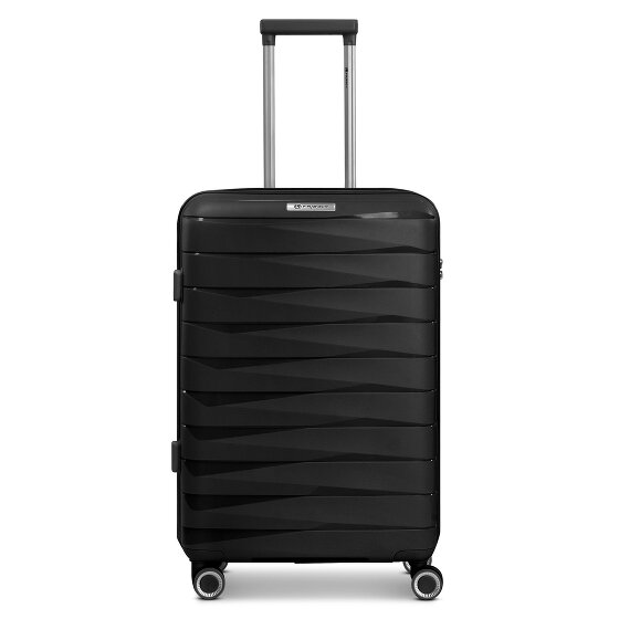 Franky London 4 kółka Walizka M 65 cm z plisą rozprężną