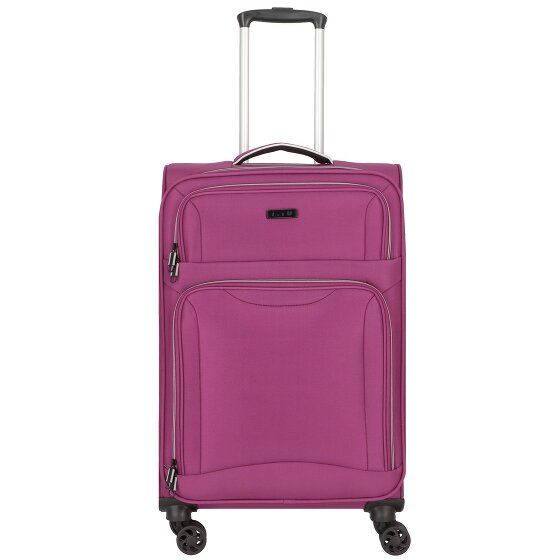 d&n Travel Line 9204 4 kółka Walizka M 66 cm z plisą rozprężną