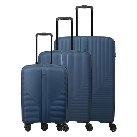 Travelite Air Stripe 4 kółka Zestaw walizek 3-części z funkcją poszerzenia