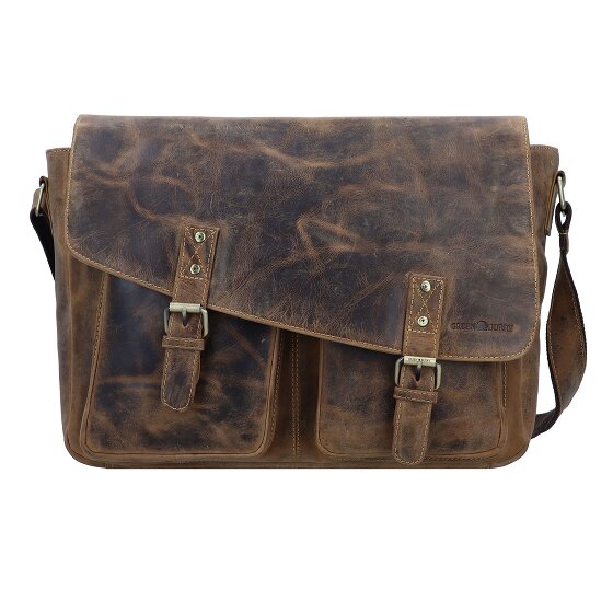 Greenburry Vintage Torba typu Messenger Skóra 40 cm Komora na laptopa