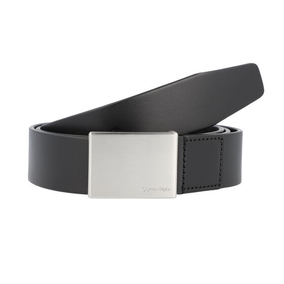 Calvin Klein Pasek z plakietką skórzany
