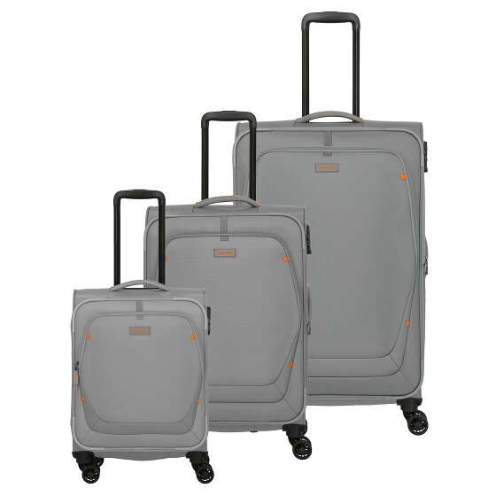 Travelite Umbria 4 kółka Zestaw walizek 3-części z plisą rozprężną