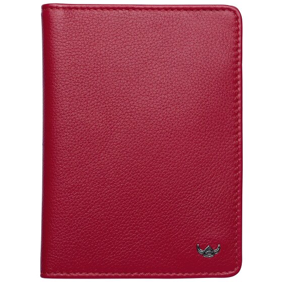 Golden Head Skórzane etui na karty identyfikacyjne RFID Madrid 9 cm