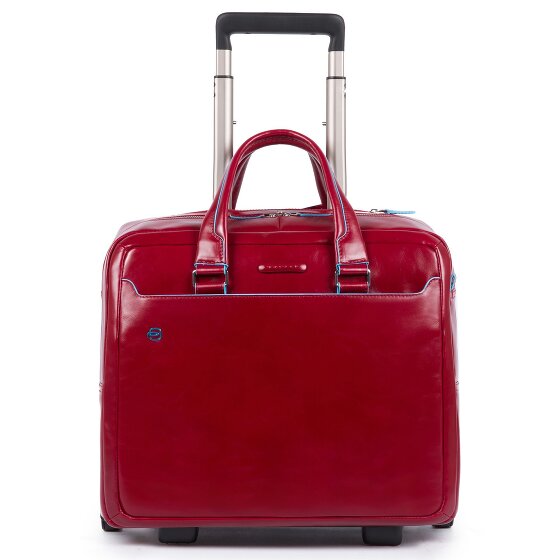Piquadro Blue Square 2-Wheel Business Trolley Leather 36 cm Laptop Compartment