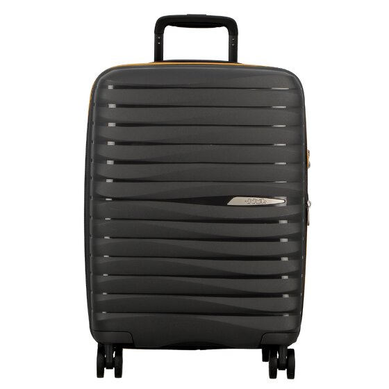 Jump Xwave 4 kółka Walizka kabinowy 55 cm z plisą rozprężną