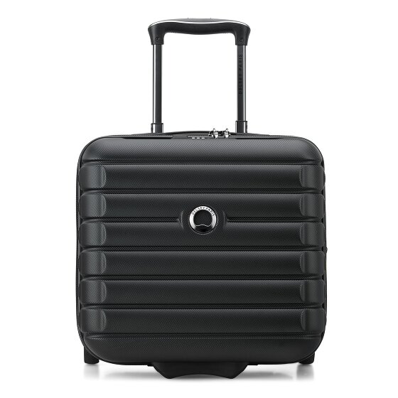 Delsey Paris 4-kołowy wózek biznesowy Shadow 5.0 z przegrodą na laptopa 38 cm i rozszerzaną plisą
