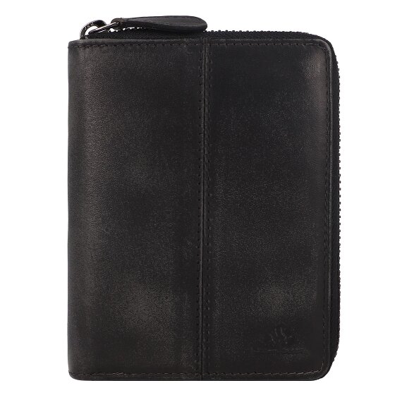 Greenburry Destressed Portfel Ochrona RFID Skórzany 13 cm