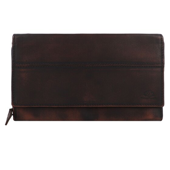 Greenburry Destressed Portfel Ochrona RFID Skórzany 13 cm
