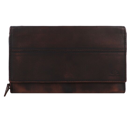 Greenburry Destressed Portfel Ochrona RFID Skórzany 13 cm