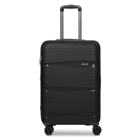 d&n Travel Line 4300-Plus 4 kółka Walizka M 65 cm z plisą rozprężną