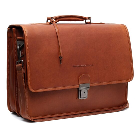 The Chesterfield Brand Glenwood Briefcase Messenger Skórzany 42 cm Komora na laptopa