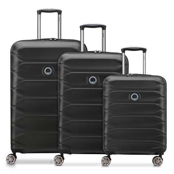 Delsey Paris Meteor 4 kółka Zestaw walizek 3-części z plisą rozprężną