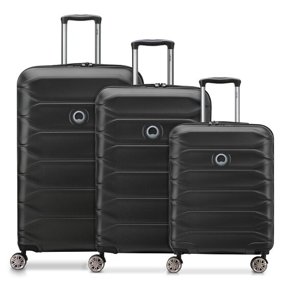 Delsey Paris Meteor 4 kółka Zestaw walizek 3-części z plisą rozprężną