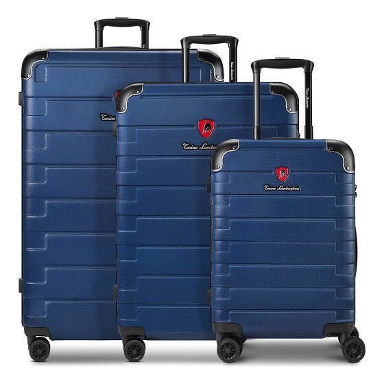Tonino Lamborghini Walizka Tonino Lamborghini Milano 3-SET z elastycznym składaniem i walizką XL
