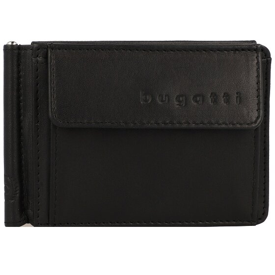 bugatti Primo Portfel skórzany 11 cm z klipsem na pieniądze