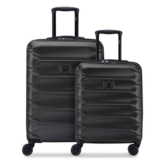 Delsey Paris Zestaw walizek Meteor z 4 kółkami w rozmiarach S i M z funkcją poszerzenia