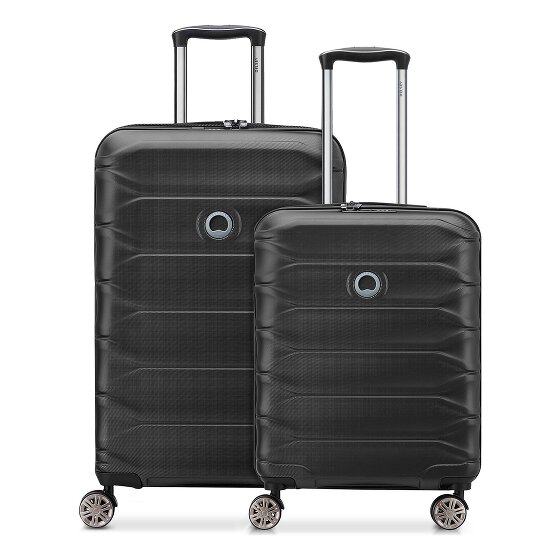 Delsey Paris Zestaw walizek Meteor z 4 kółkami w rozmiarach S i M z funkcją poszerzenia