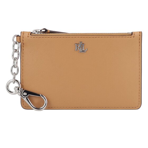Lauren Ralph Lauren Zip Card Portfel z kluczem Skórzany 13 cm