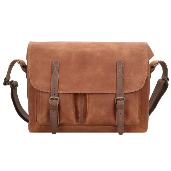 aunts & uncles Good Old Friends Bro Messenger Leather 39 cm Laptop Compartment