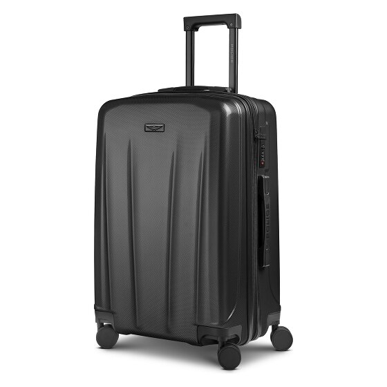 Police New York 4 kółka Walizka M 62 cm z funkcją poszerzenia