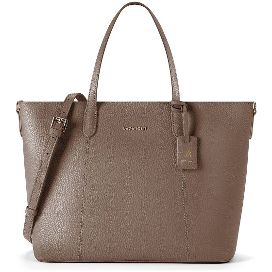 Lazarotti Skórzana Shopper Bag z Bolonii, torba na ramię, skóra, 31 cm