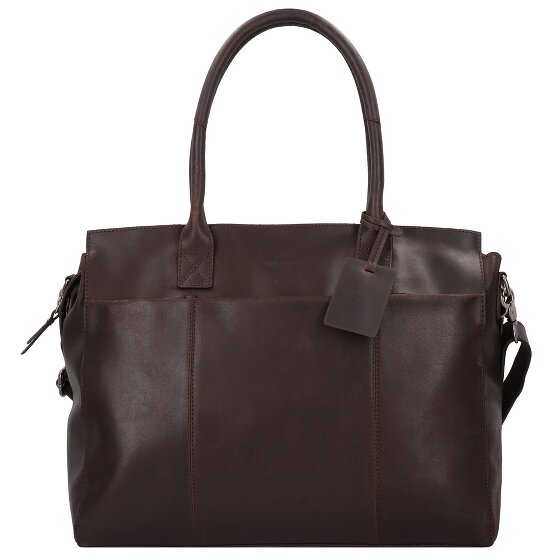 Burkely Skórzana torba na ramię Vintage Doris 39 cm z przegrodą na laptopa