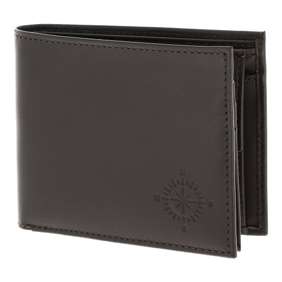 oxmox Leather Portfel Ochrona RFID Skóra 10 cm